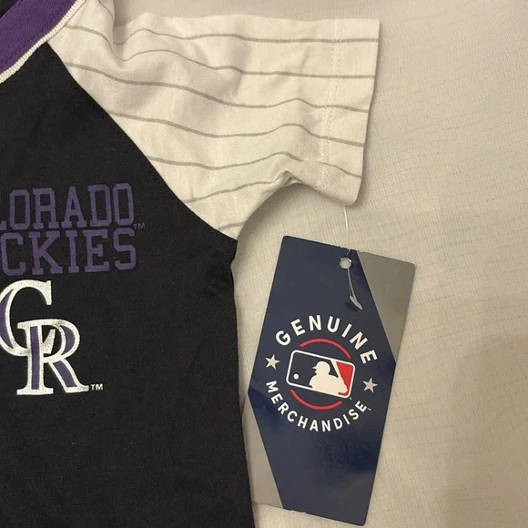 NEW [MLB] Colorado Rockies Growth Stage Onesie Lot of 4, Baby 0/3 & 3/6 Months - Picture 7 of 7
